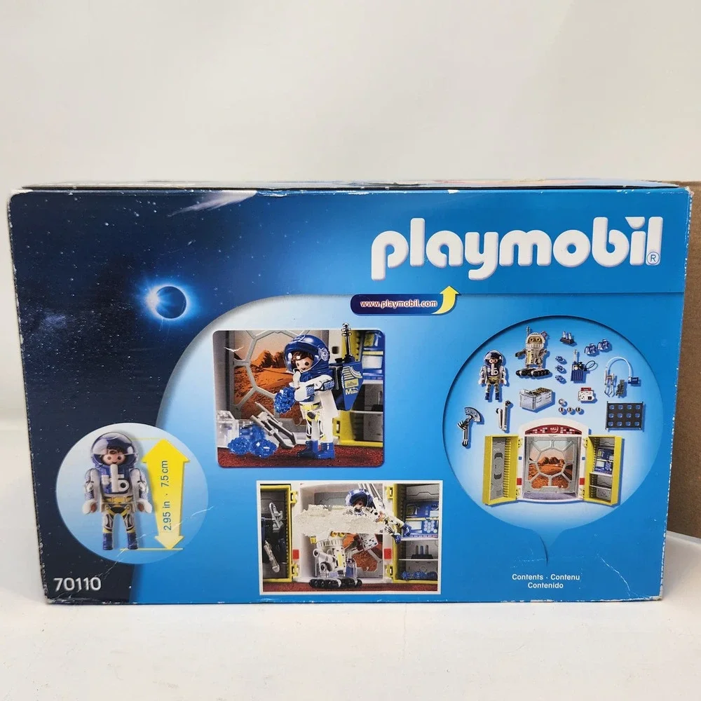 Playmobil Space Mars Mission 70110 Playset 60 Pieces 100% Complete Open Box